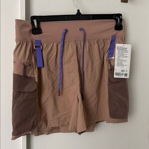 lululemon athletica Women's Cargo Shorts in Brown and Purple